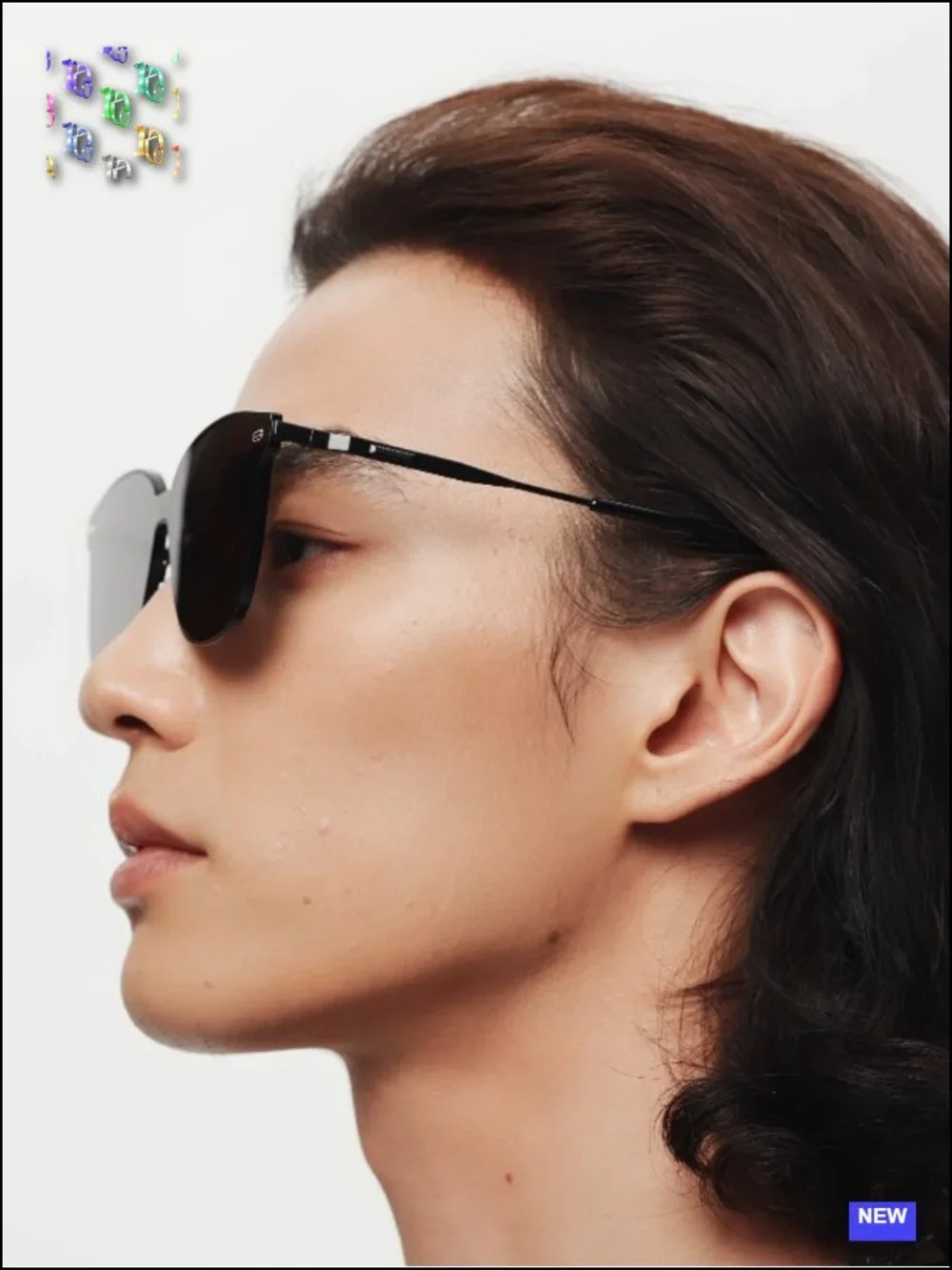 Retro Square Polarized UV400 Sunglasses for Women Men Flush-Mount Anti-Oil
